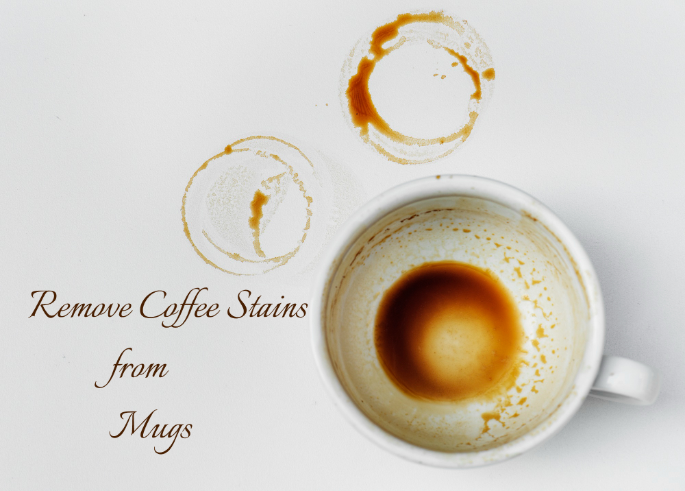 how to remove coffee stains from mugs