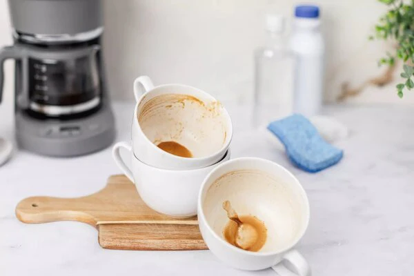 how to remove coffee stains from mugs