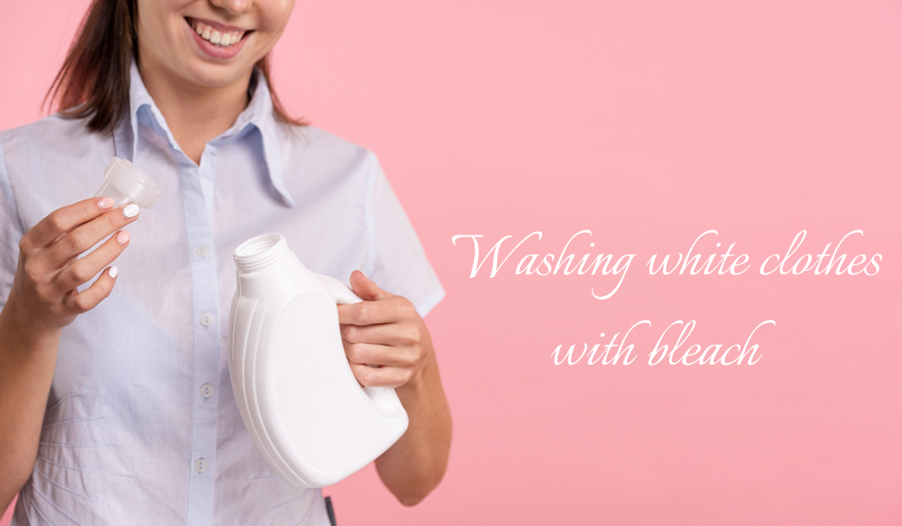 how to wash white clothes with bleach