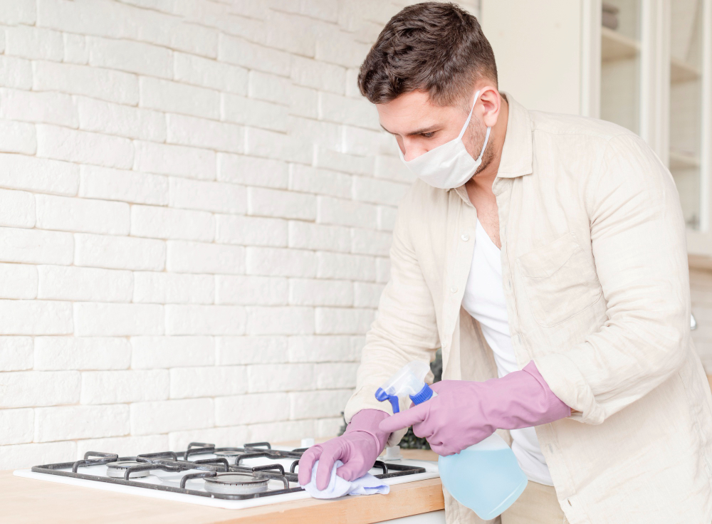 how to clean a stainless steel gas cooktop