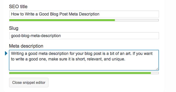 how to write a meta description for a blog post